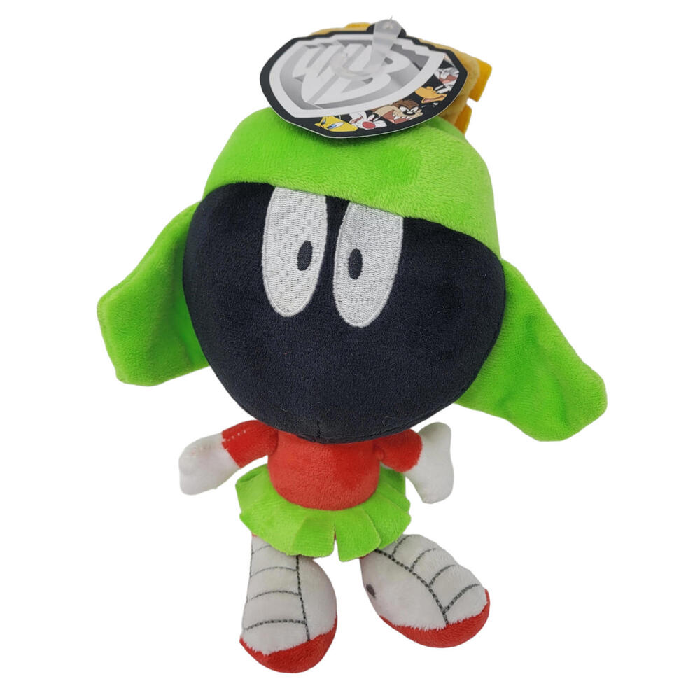 MARVIN THE MARTIAN Looney Tunes Big Head 10" Squeeky Plush Dog Pet Puppy Toy NEW
